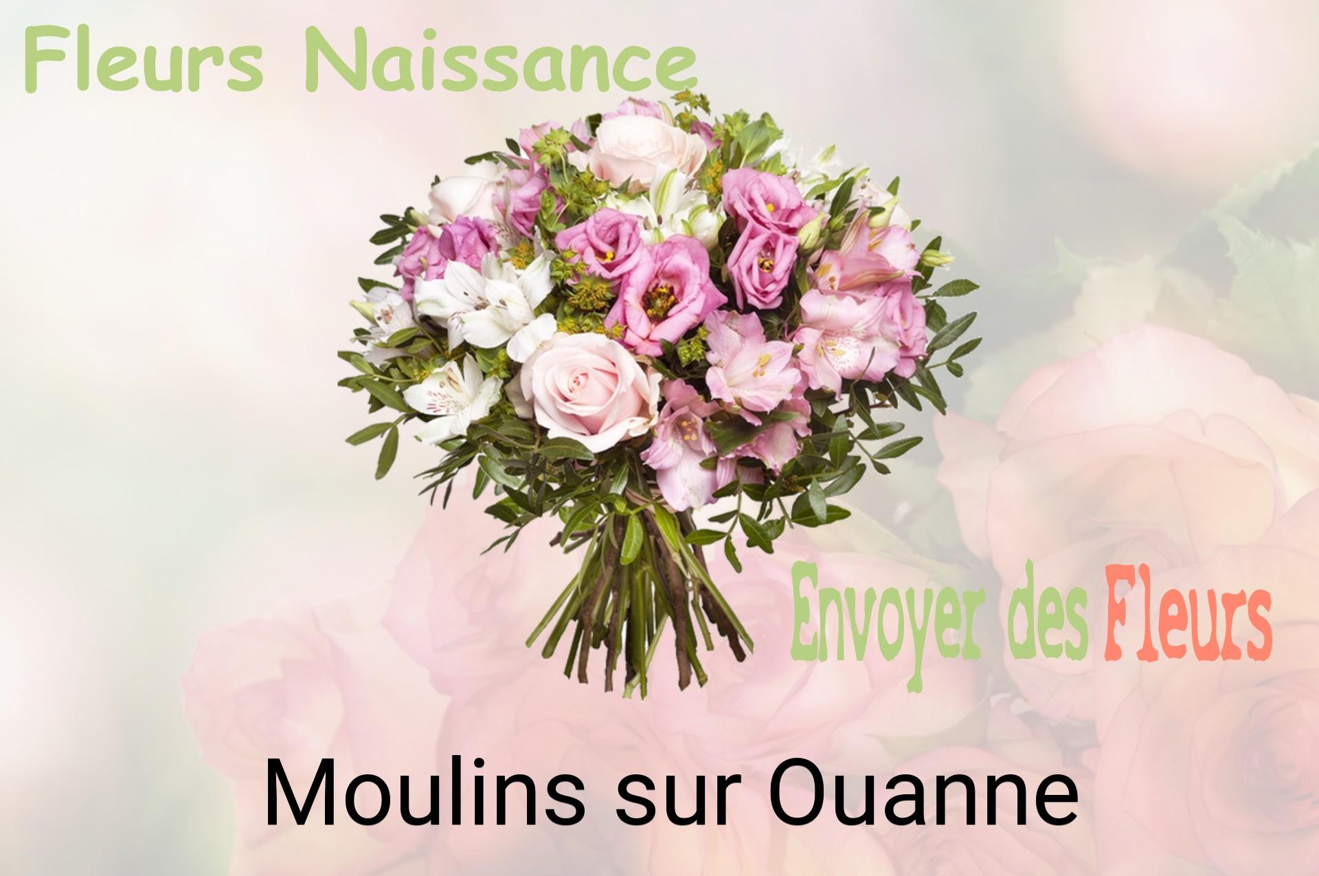 Bouquet de fleurs de naissance livré à Moulins-sur-Ouanne